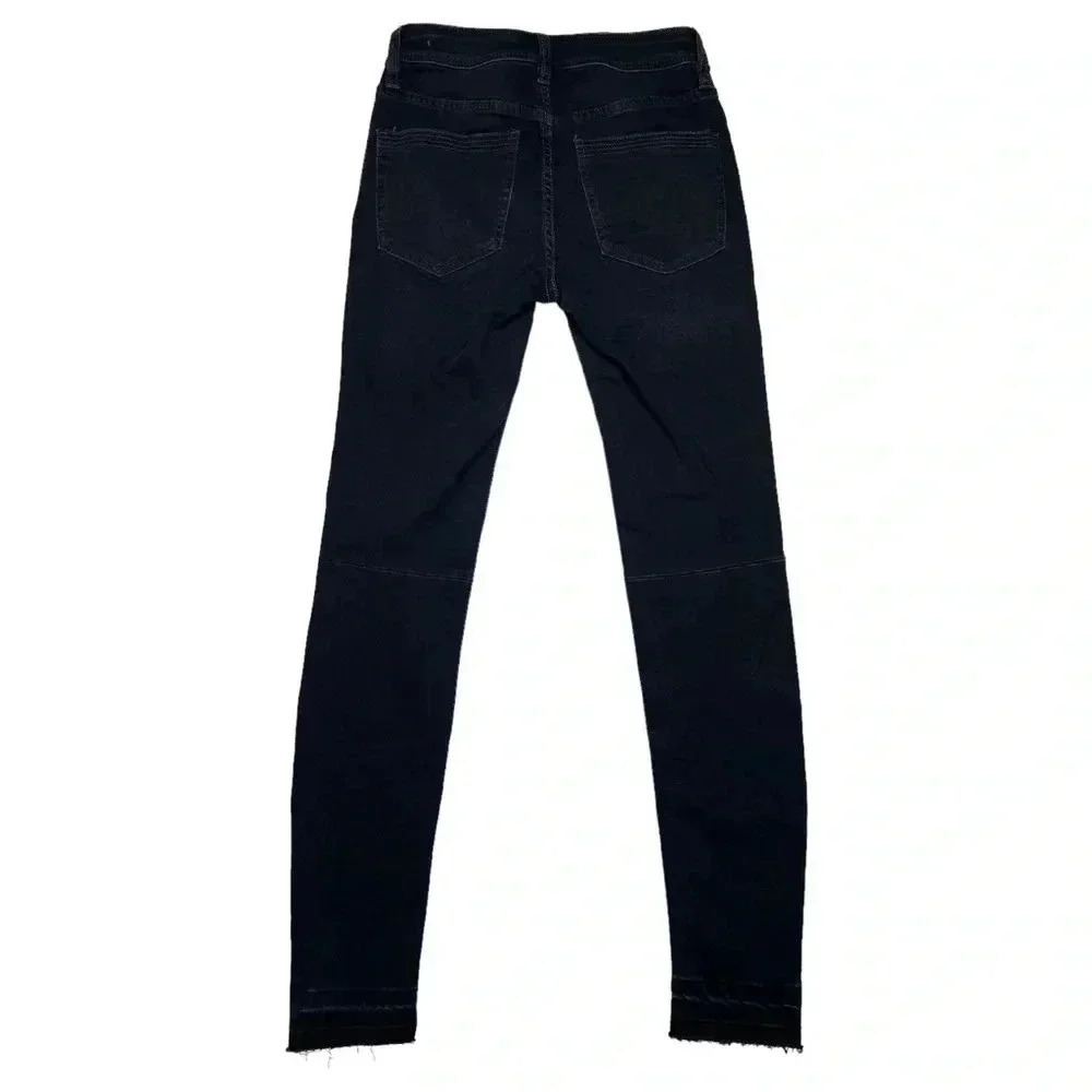 We The Free Ivy Released Hem Mid Rise Dark Navy Womens Skinny Jeans Size 24 - Picture 11 of 11